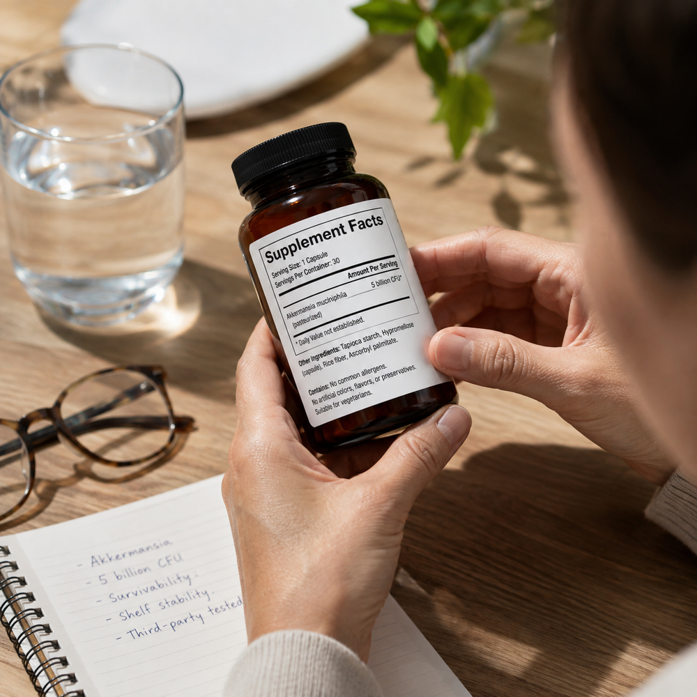How to Read an Akkermansia Supplement Label