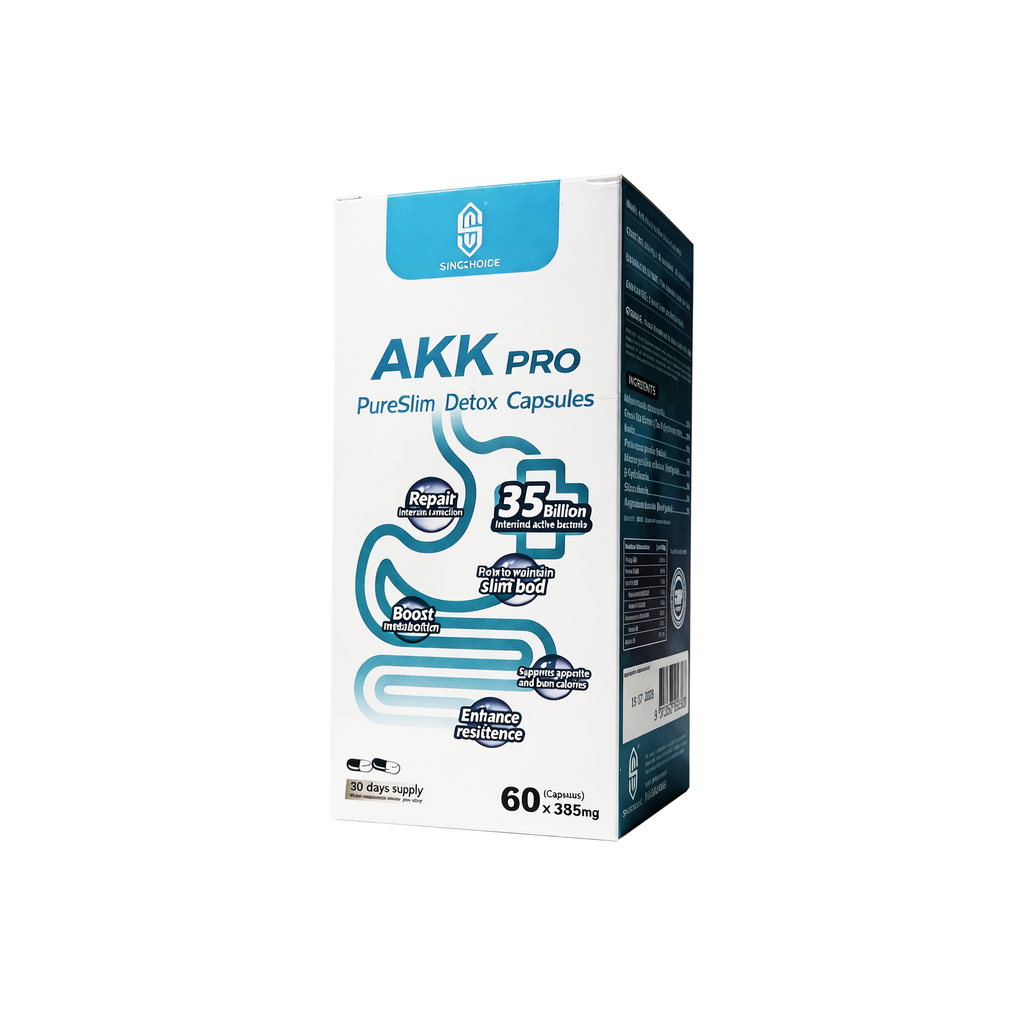 SINGCHOICE AKK Pro Gut Balance Capsules packaging